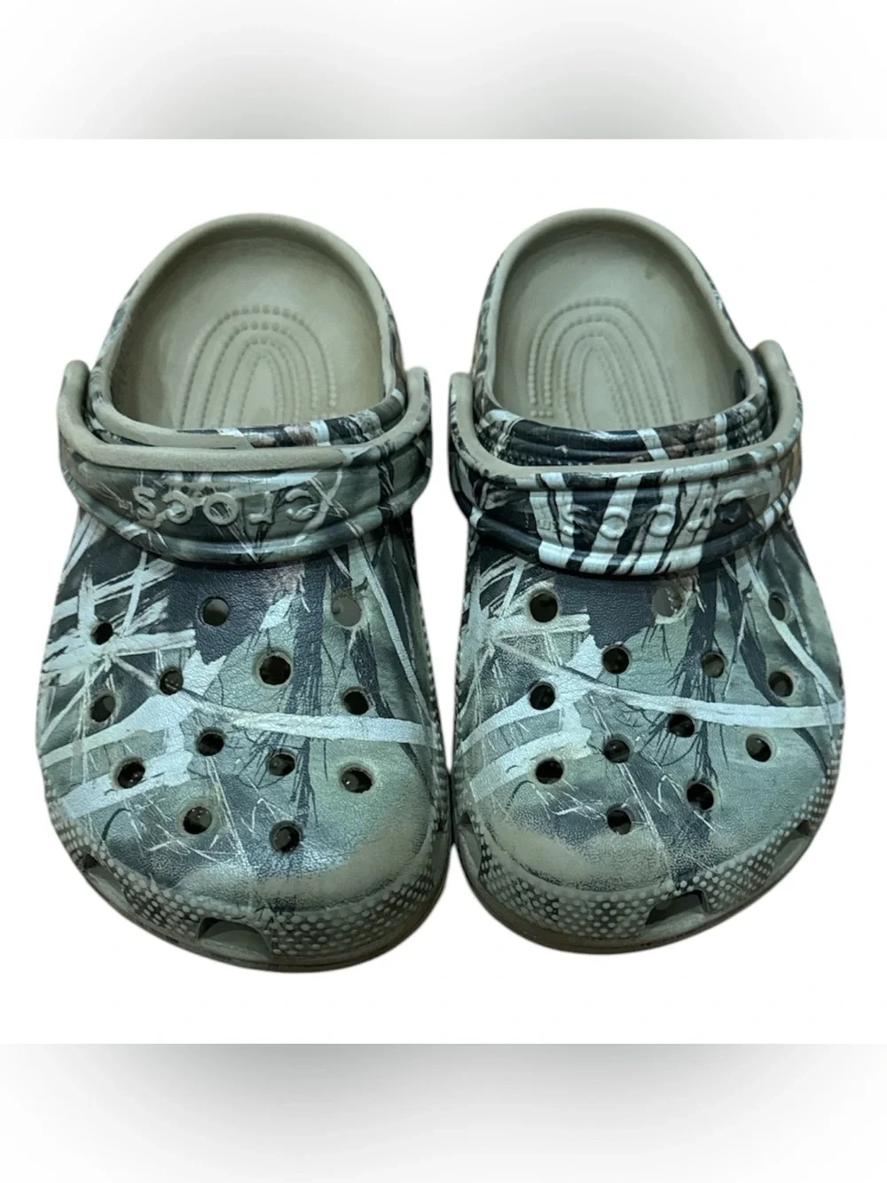 CROCS Kids Camo Slip-On Clogs